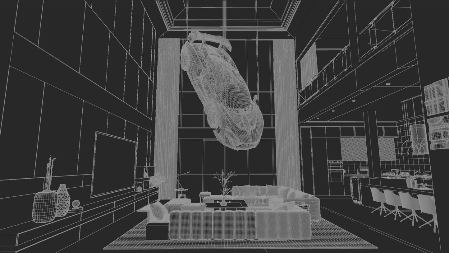Modern Penthouse Interior 4 (Blender scene)