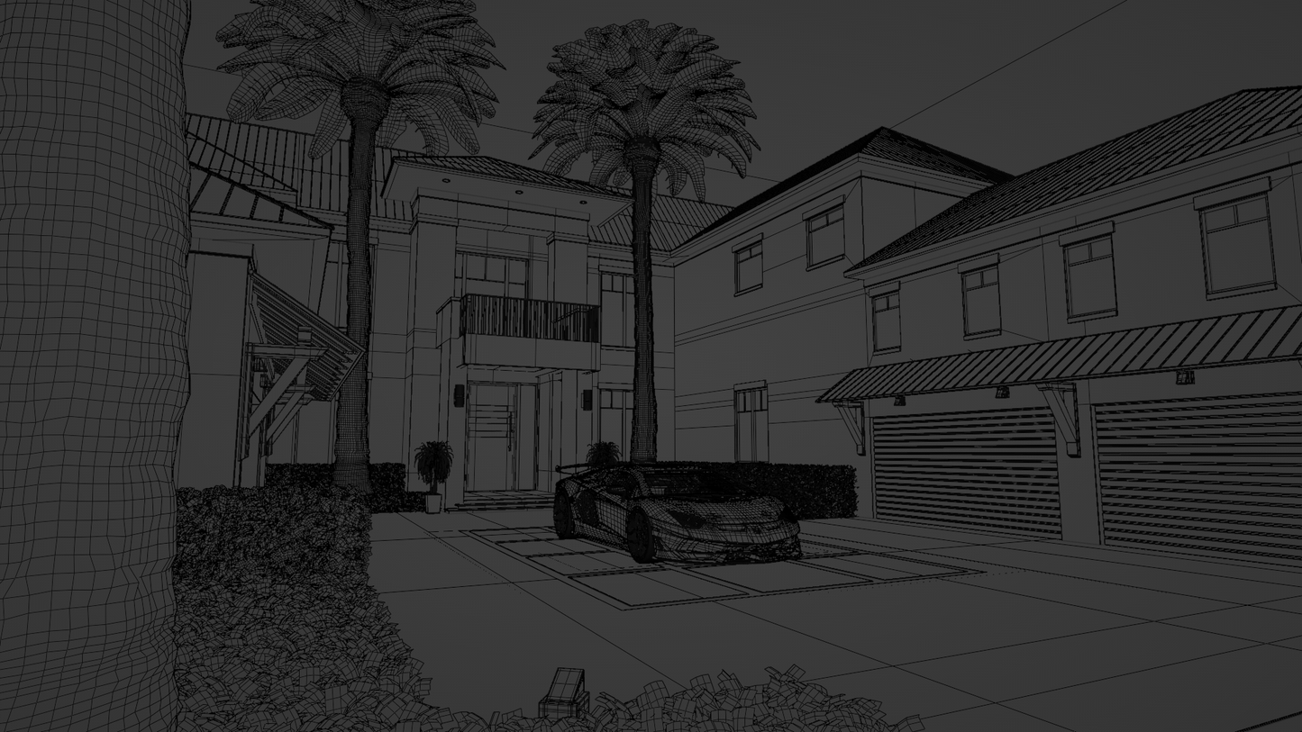 Luxury home (Blender scene)