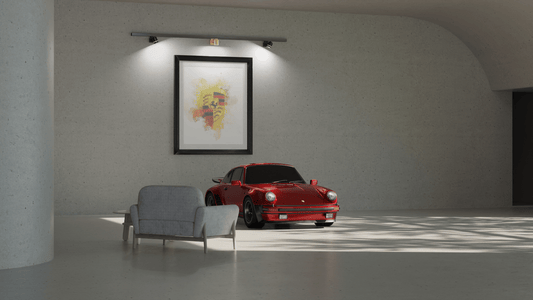 Car Art Exhibit Interior 1 (Blender scene)