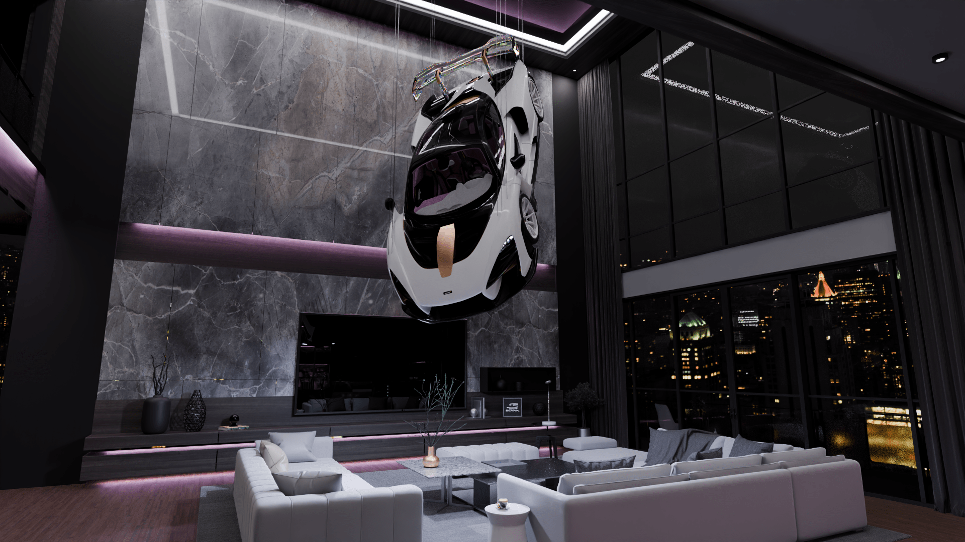 Modern Penthouse Interior 4 (Blender scene)