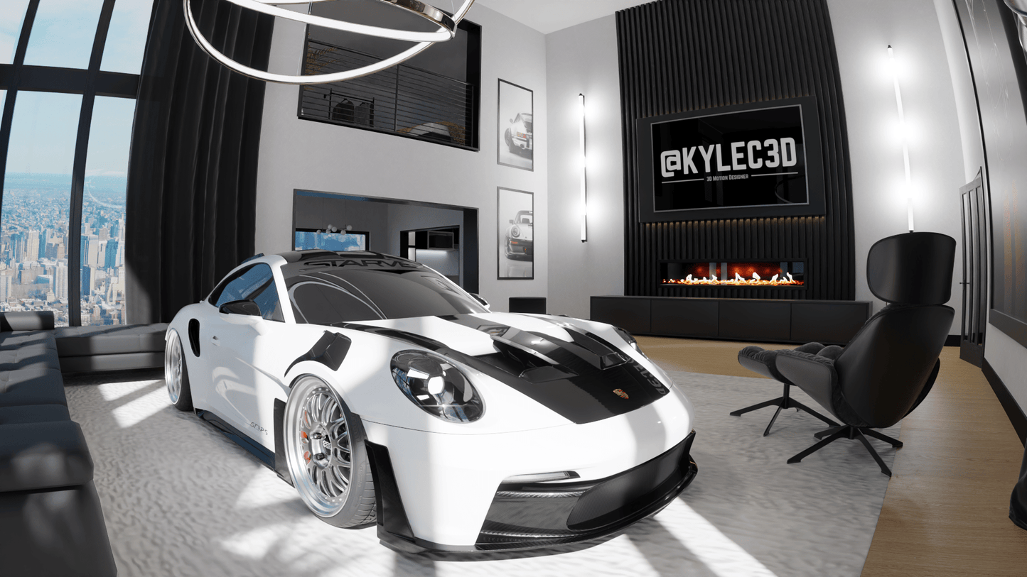 Modern Penthouse Interior 1 (Blender scene)