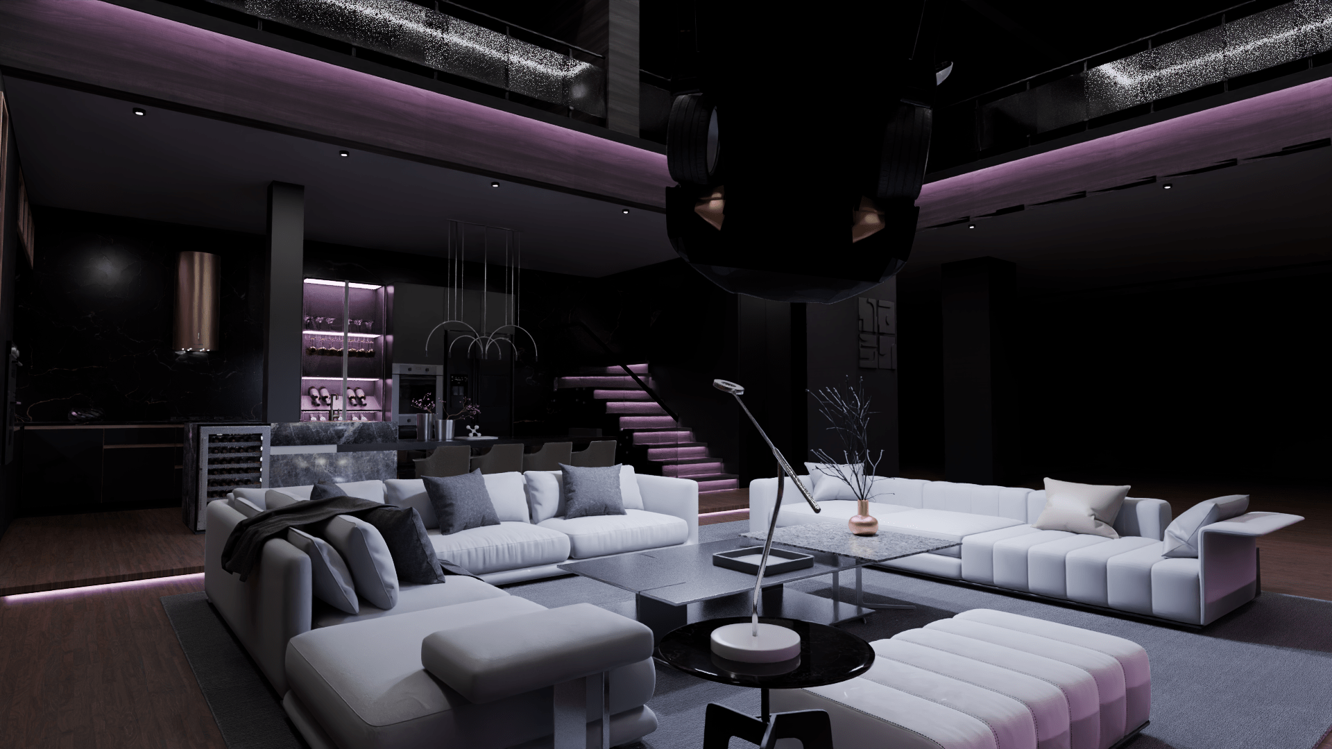Modern Penthouse Interior 4 (Blender scene)