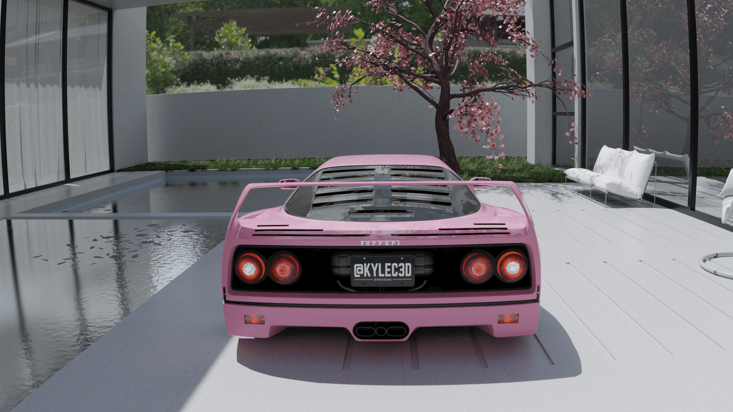 Modern Home Pool Environment (Blender scene)