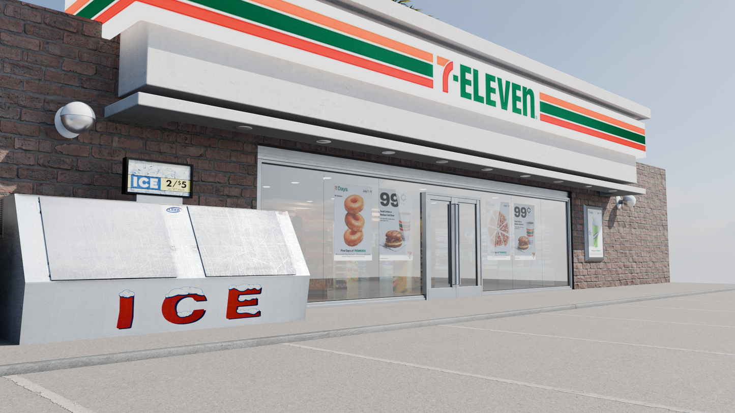 7 Eleven Convenience Store (Blender file)