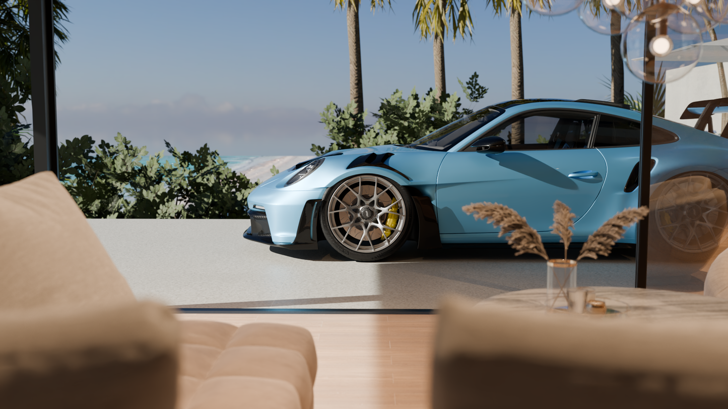 Villa pool (Blender scene)