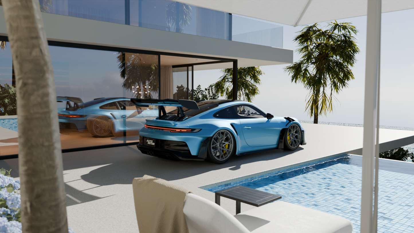 Villa pool (Blender scene)