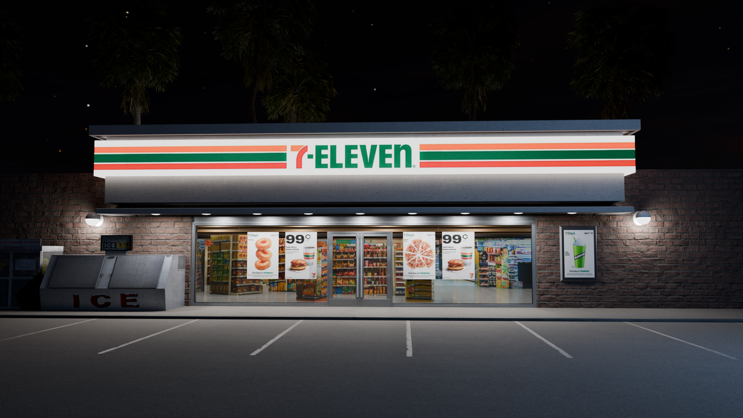 7 Eleven Convenience Store (Blender file)