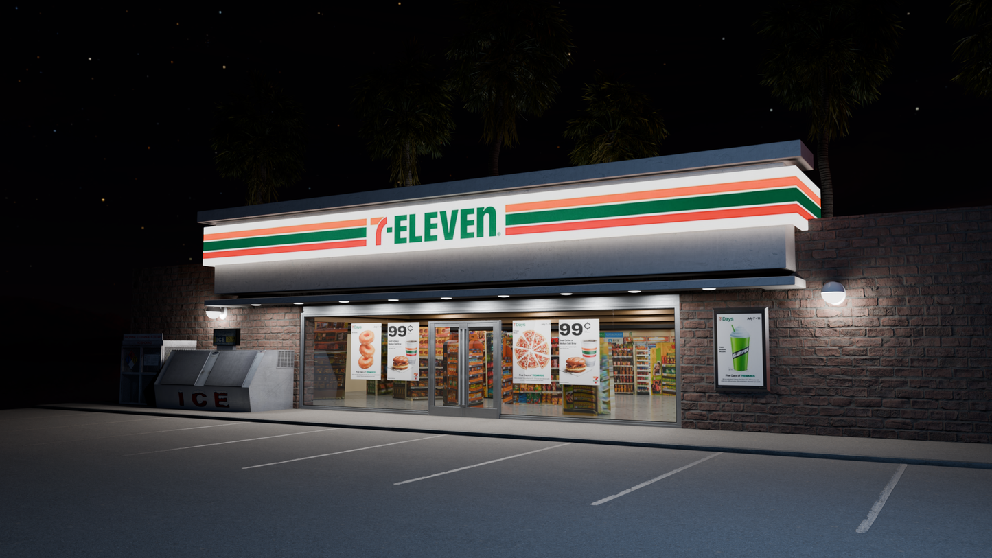7 Eleven Convenience Store (Blender file)