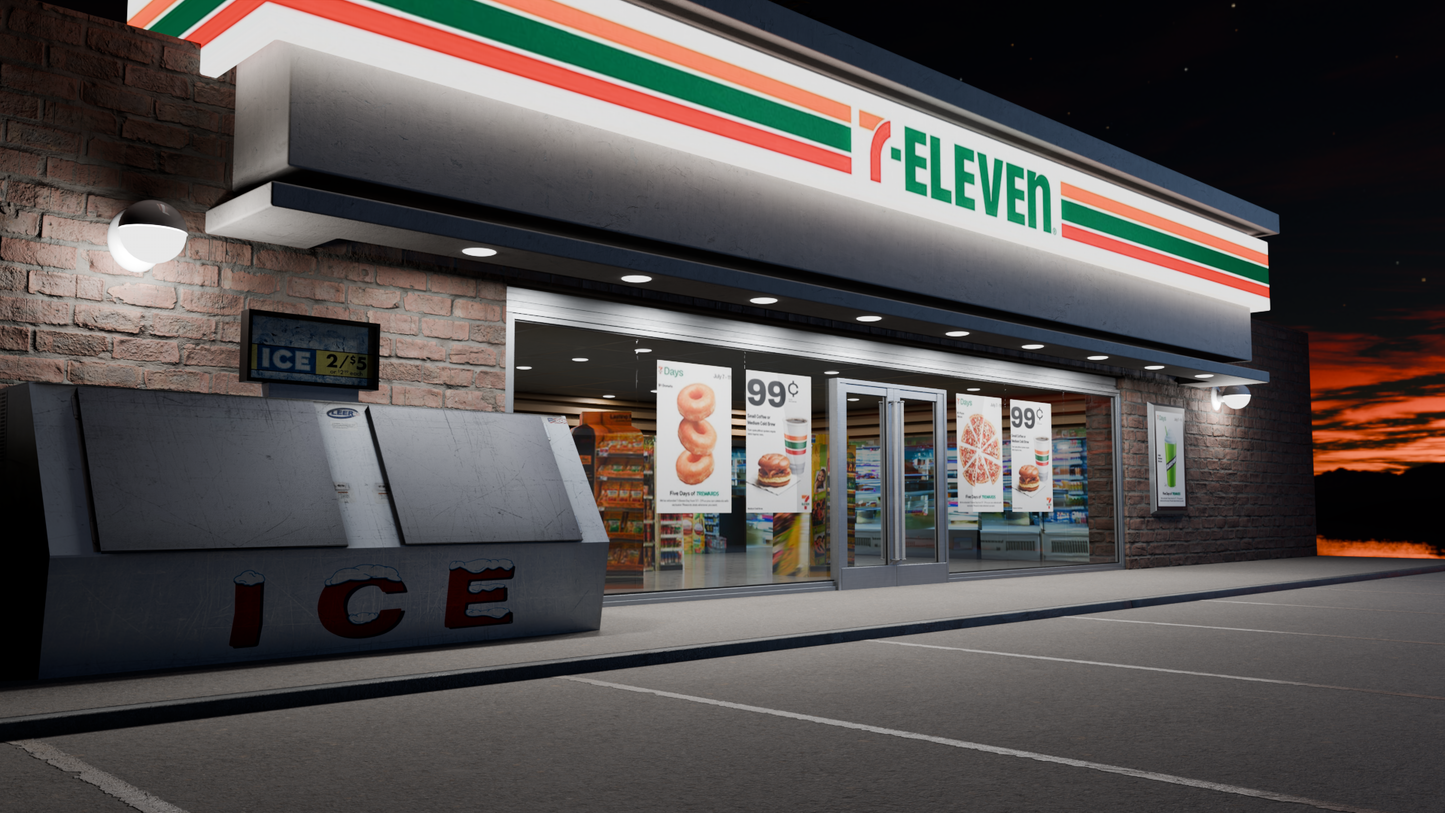 7 Eleven Convenience Store (Blender file)