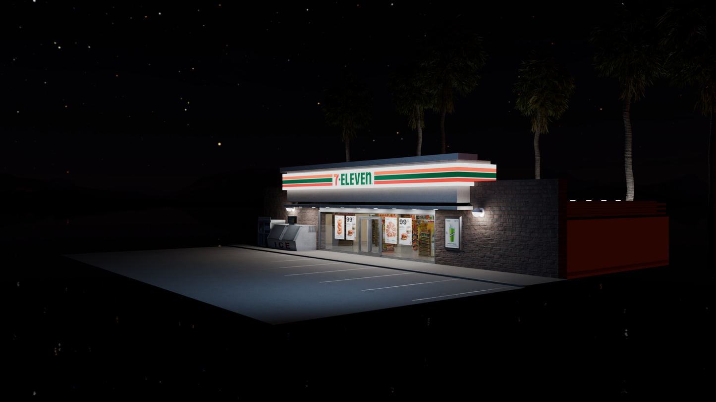 7 Eleven Convenience Store (Blender file)