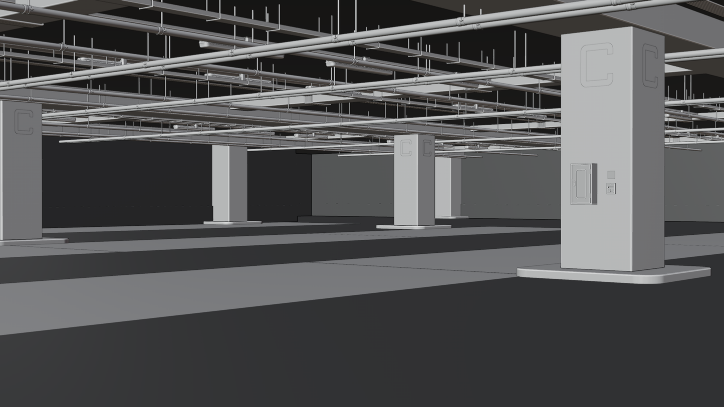 Parking garage (Blender scene)