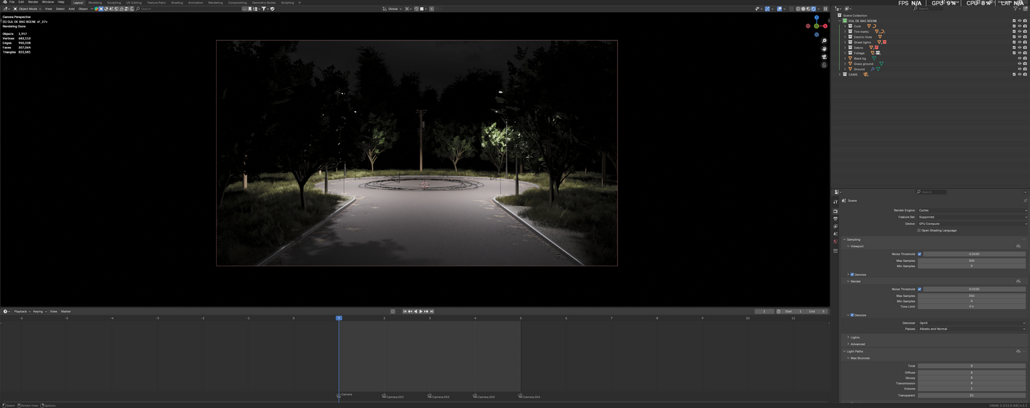 Dark Cul-de-sac (Blender scene)