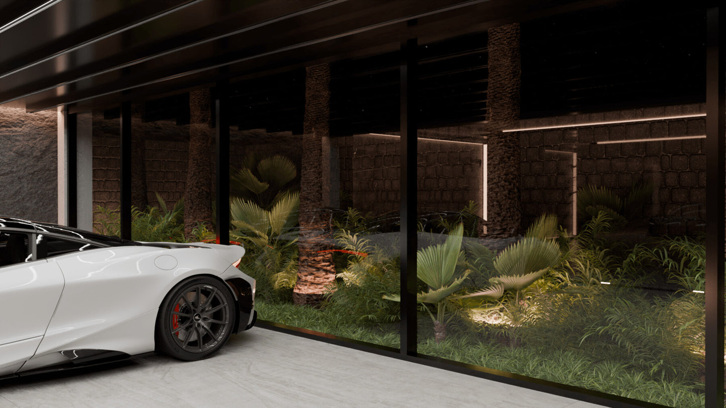 Modern Garage Interior (Blender scene)