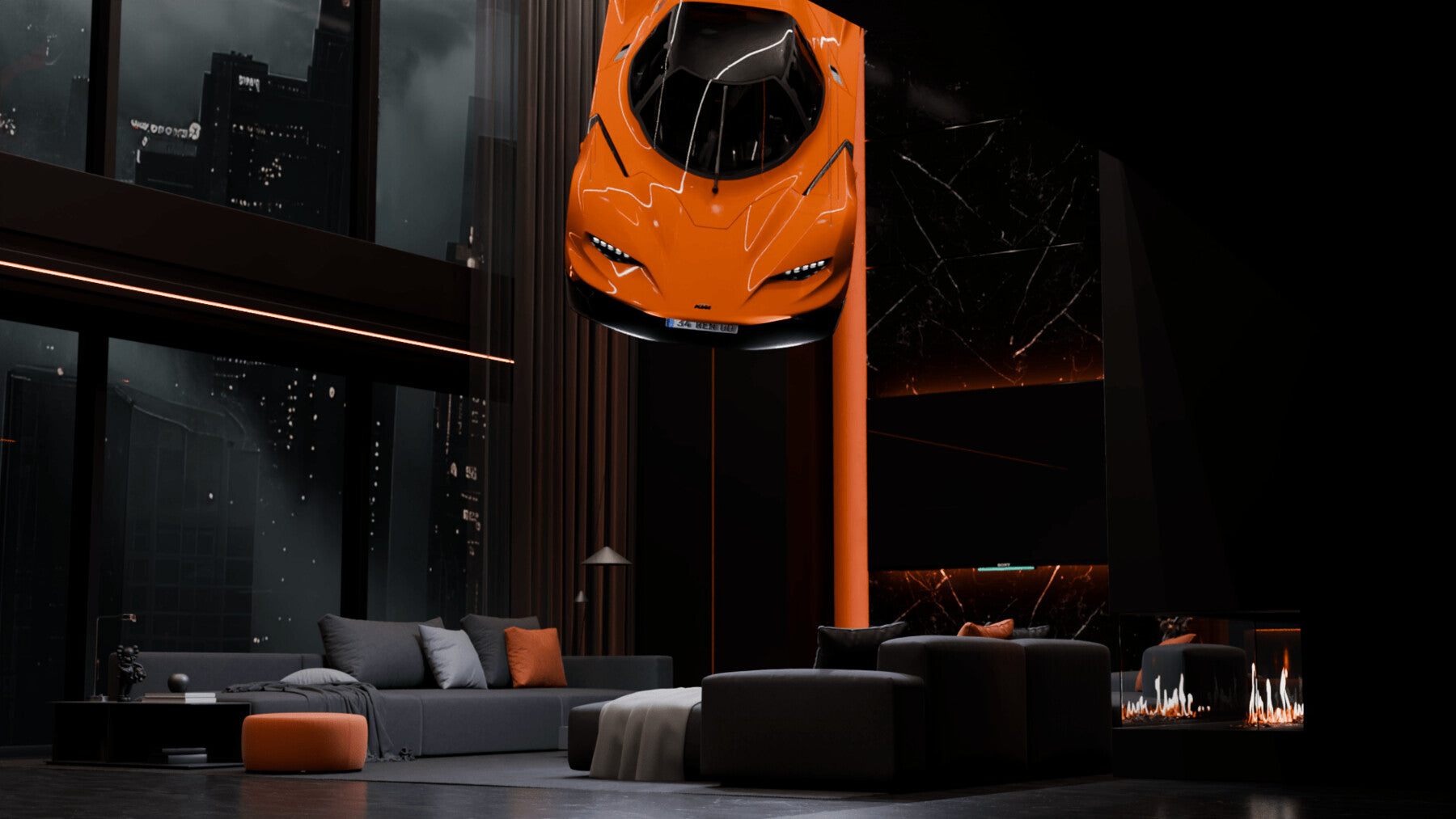 Modern Penthouse Interior 3 (Blender scene)