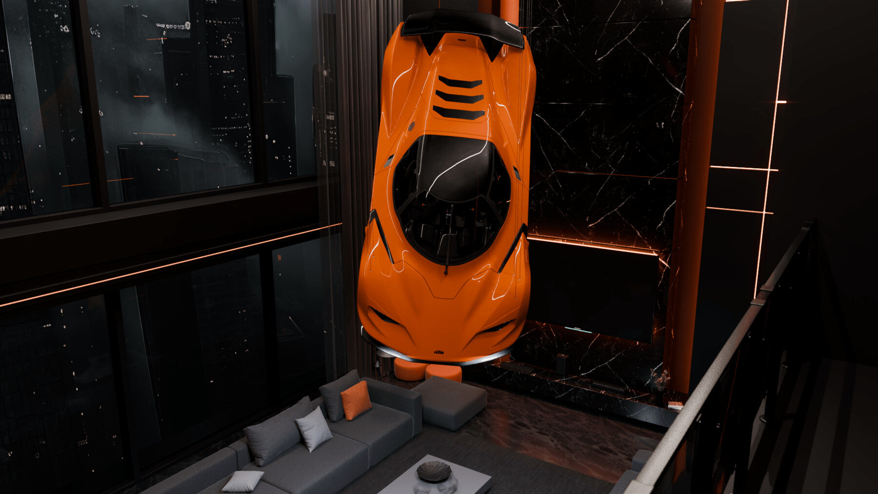 Modern Penthouse Interior 3 (Blender scene)