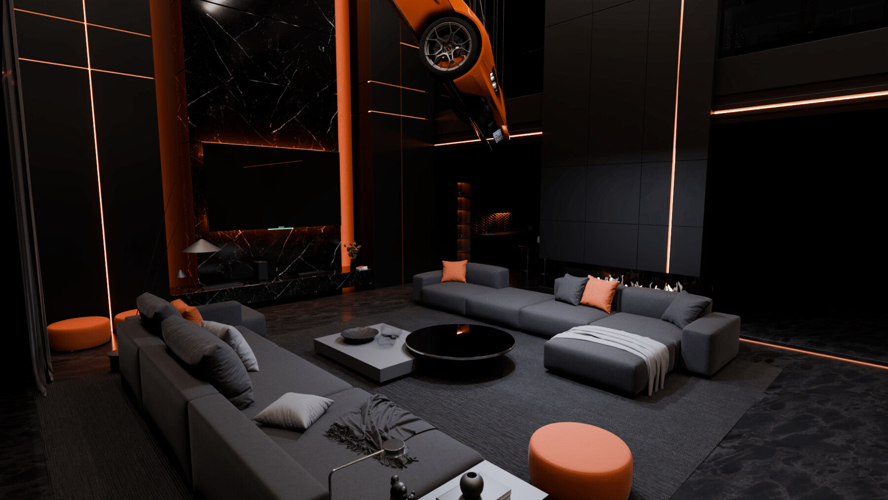 Modern Penthouse Interior 3 (Blender scene)
