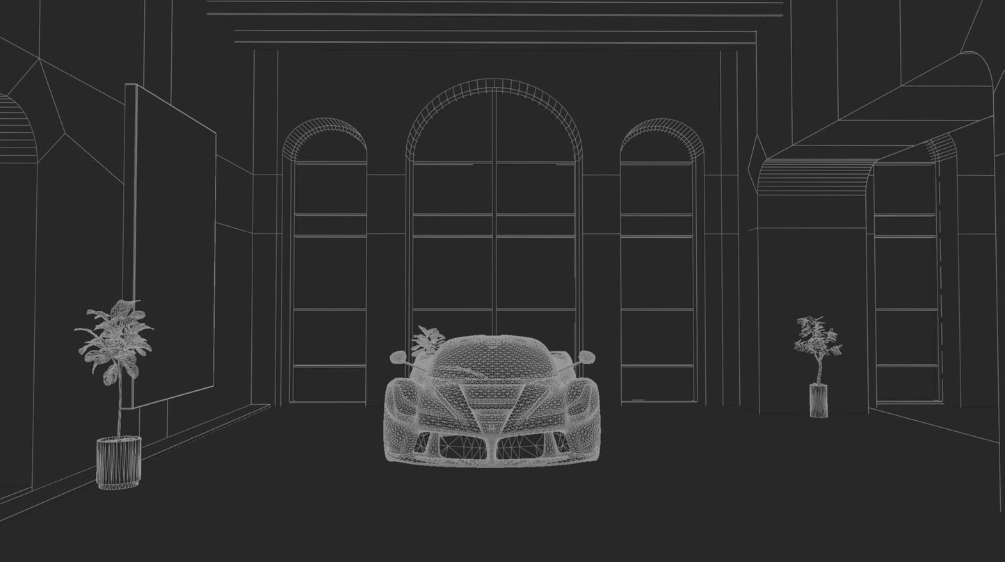 Car Art Exhibit Interior 2 (Blender scene)