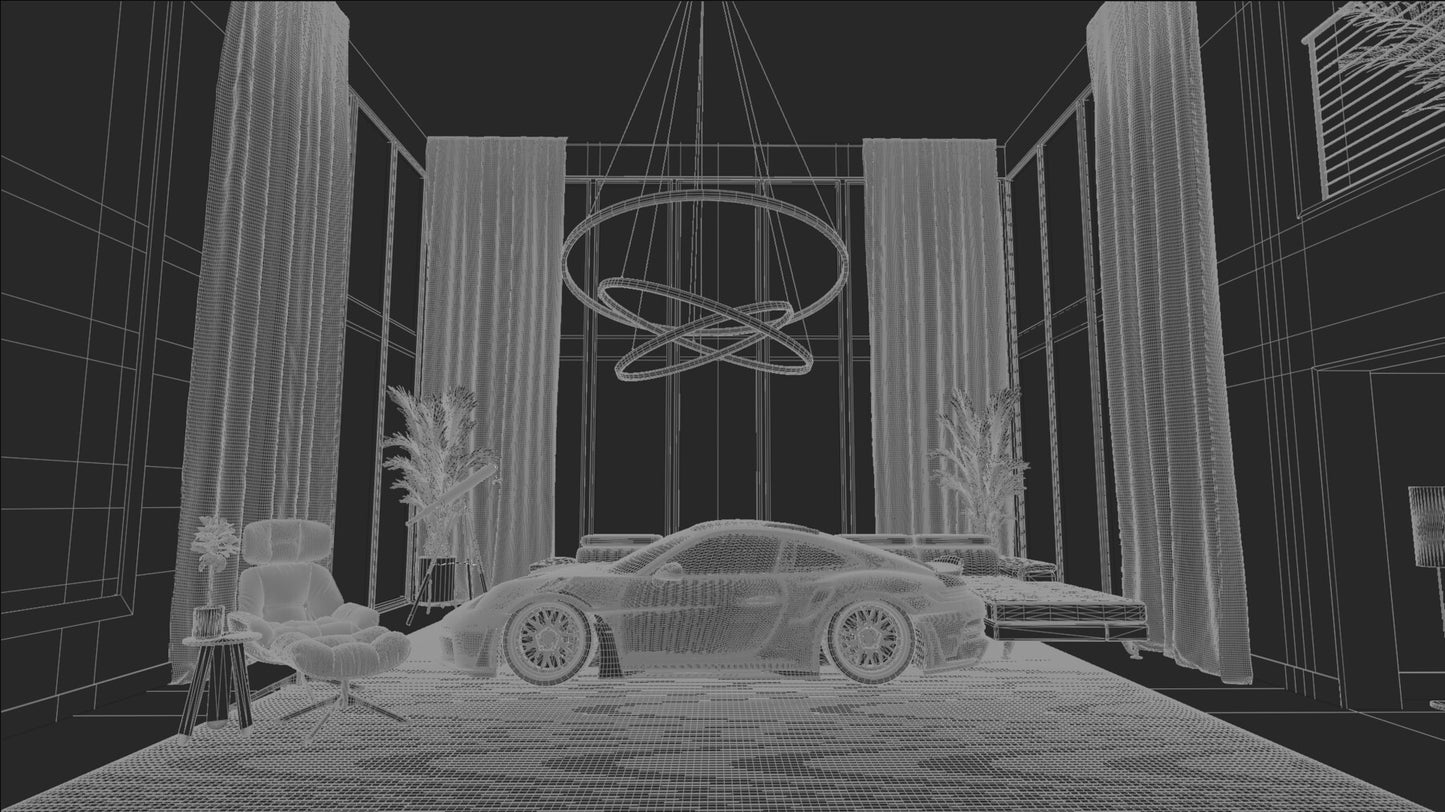 Modern Penthouse Interior 1 (Blender scene)
