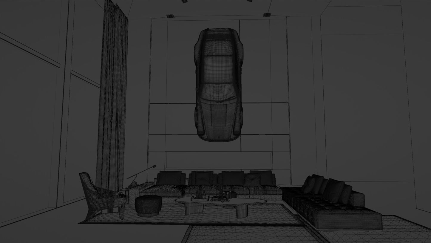 Modern Living Room Interior 2 (Blender scene)