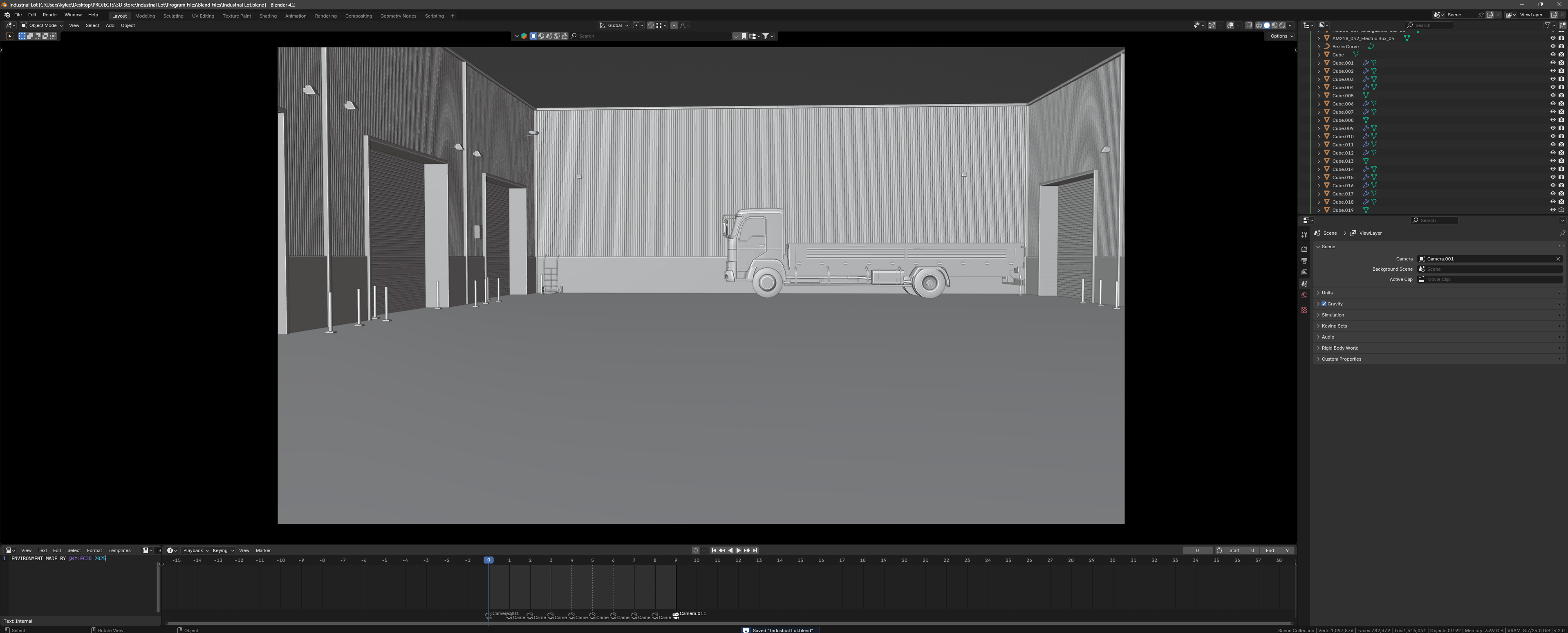 Industrial lot (Blender scene)