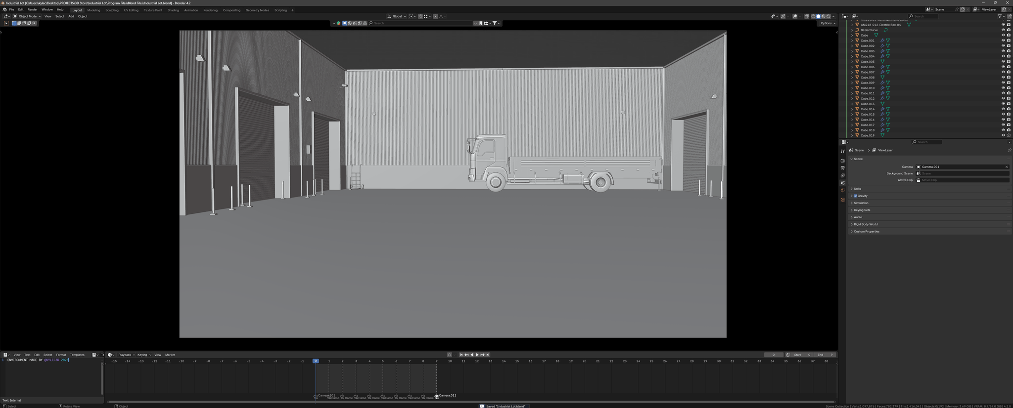 Industrial lot (Blender scene)