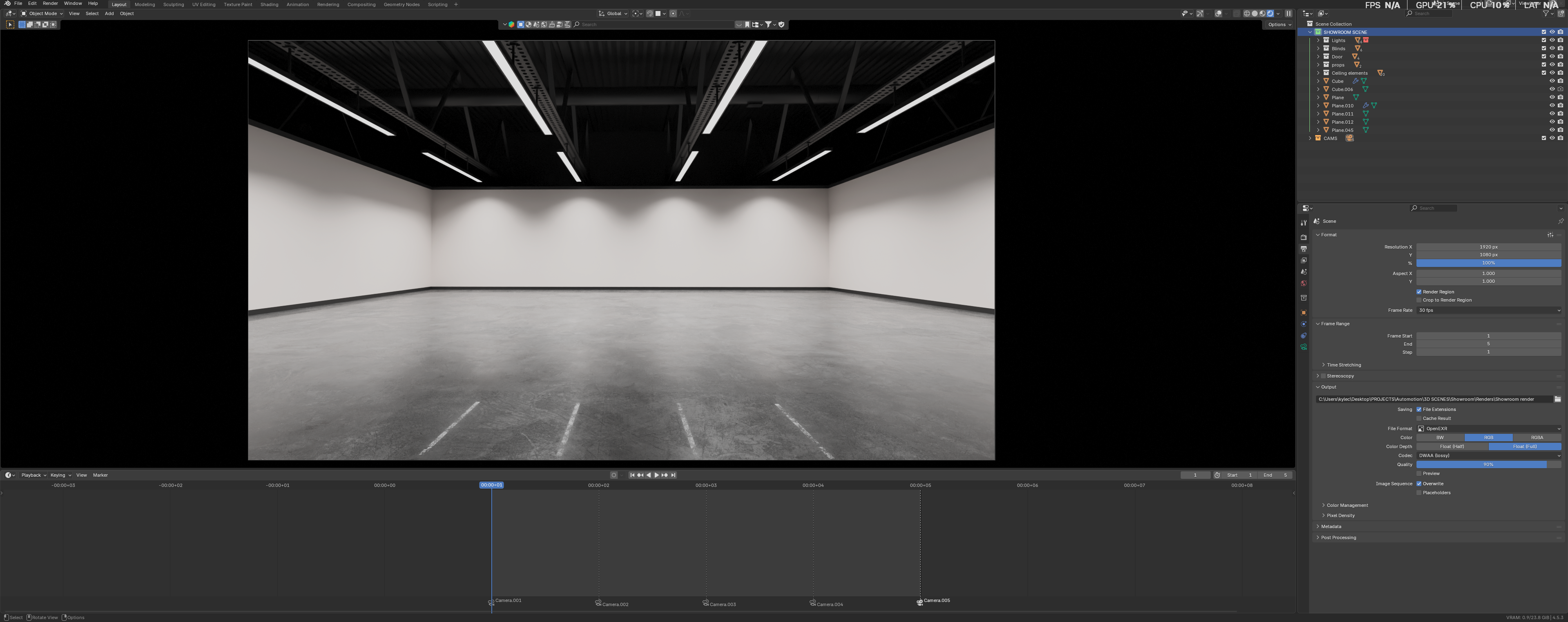 Showroom (Blender scene)
