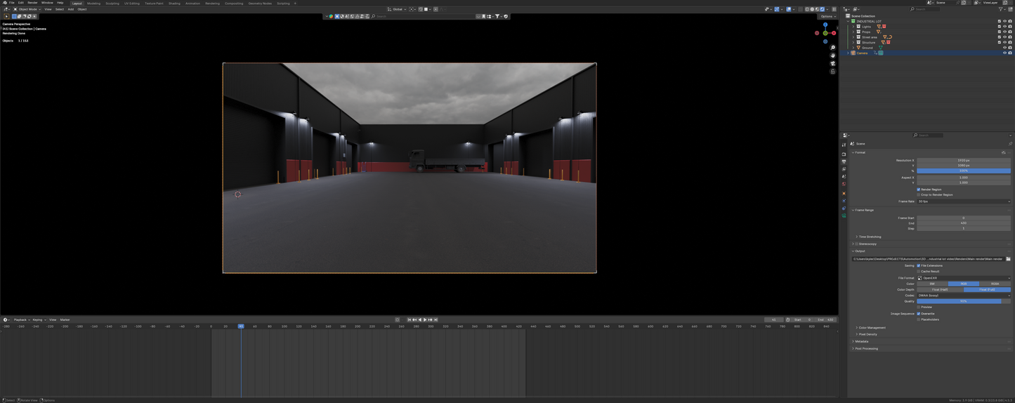 Industrial lot (Blender scene)